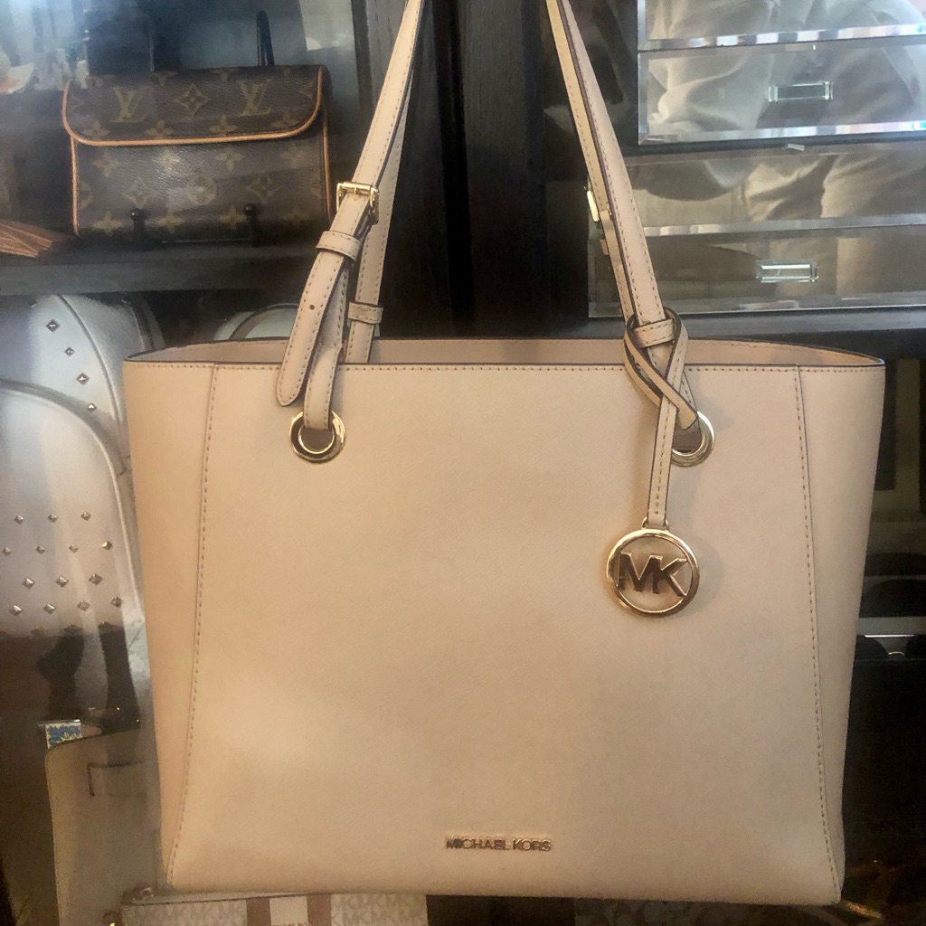 Michael Michael Kors Cream Tote Bag
